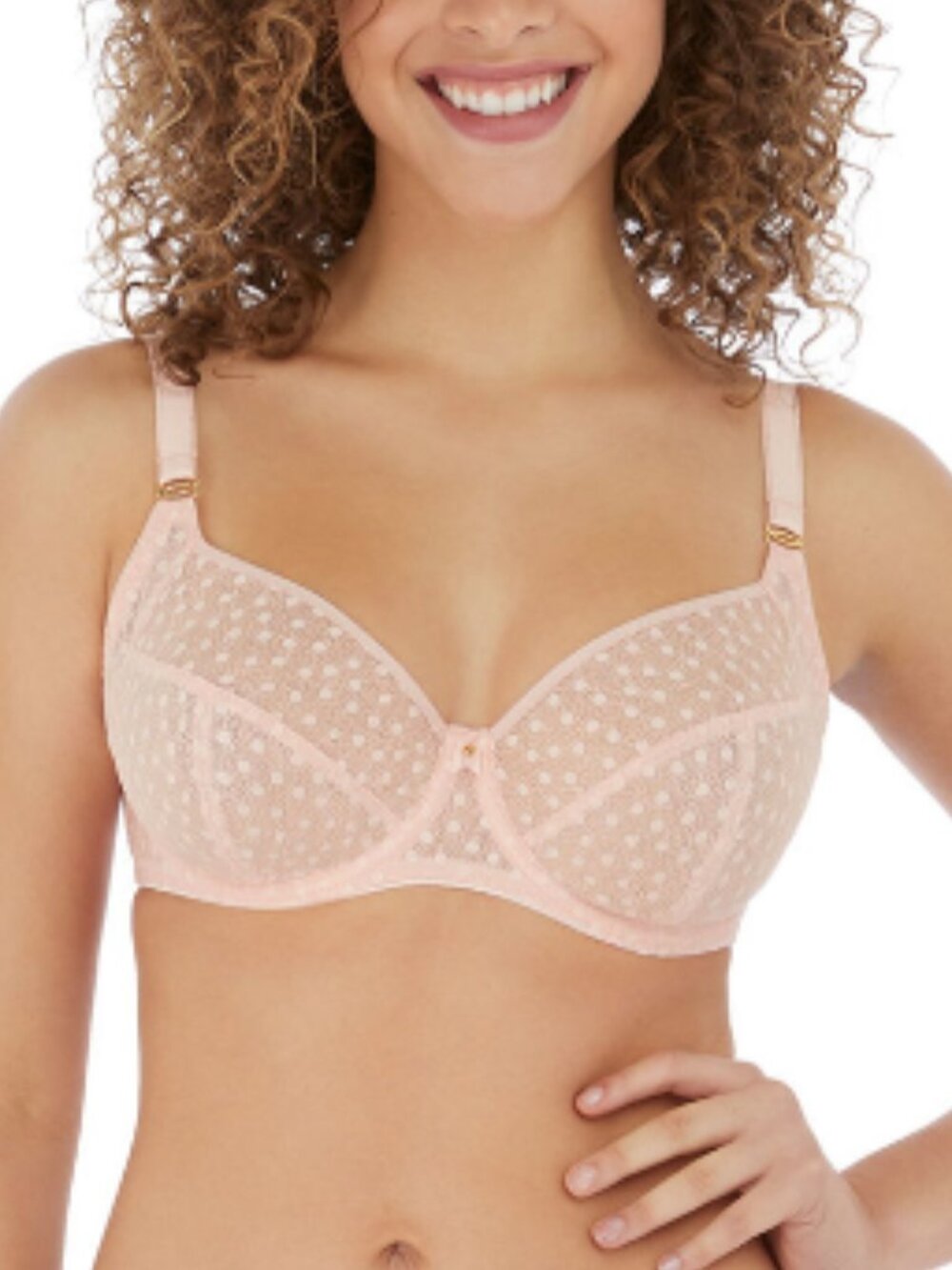 NEW / NWT FREYA Starlight Side Support Bra Rosewater Pink EU 80I / US 36I